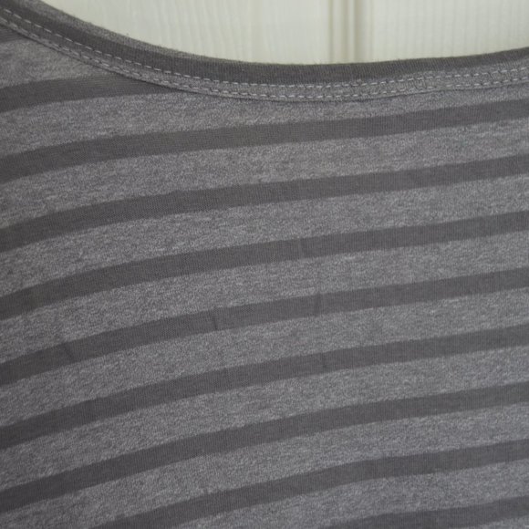 LuLaRoe Light Gray and Dark Gray Striped Dress 3XL - Picture 6 of 11